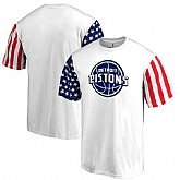 Men's Detroit Pistons Fanatics Branded Stars & Stripes T-Shirt White FengYun,baseball caps,new era cap wholesale,wholesale hats